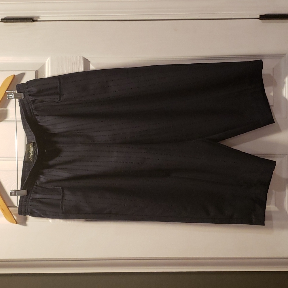 Jeno neuman petite navy pull on lightweight pull on dress capris